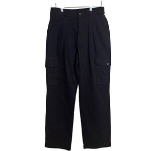 PAC SUN Women's Black Cargo Trouser Pants Size S Mid High Rise Tapered Leg